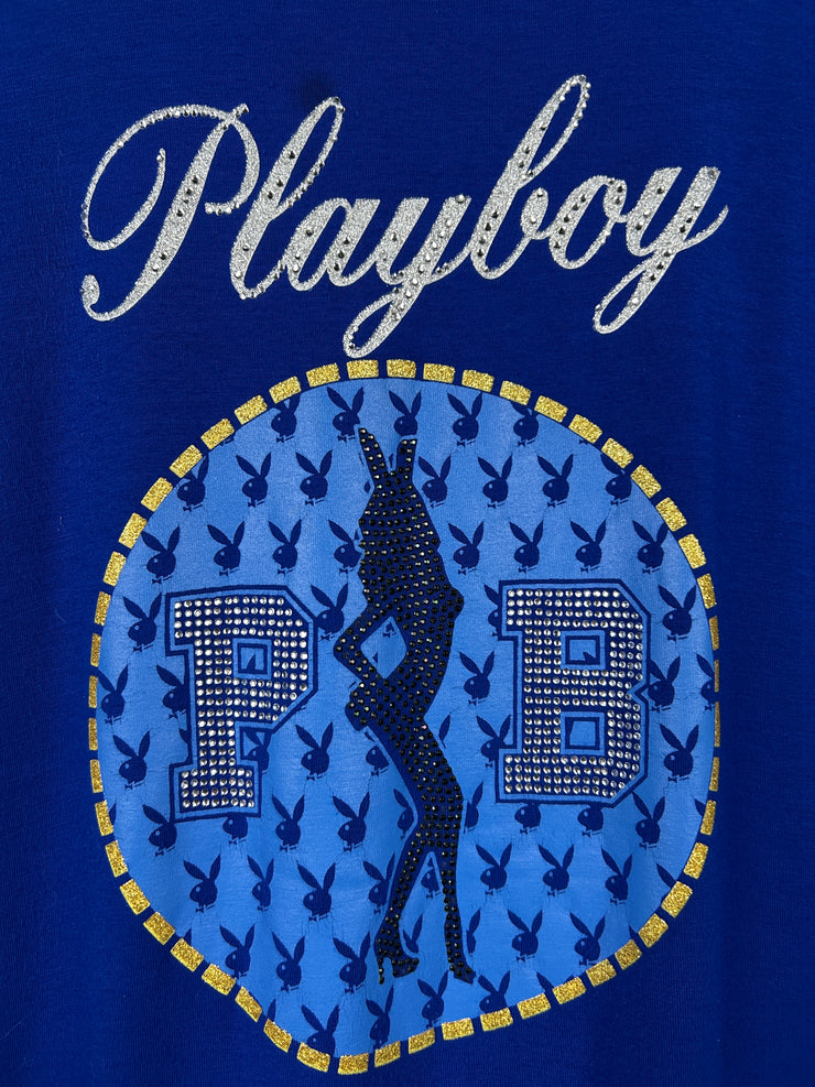 Vintage Playboy Blue Women’s Baby Tee