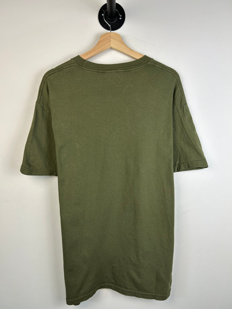 Vintage Try Not To Let Your Mind Wander Olive Tee