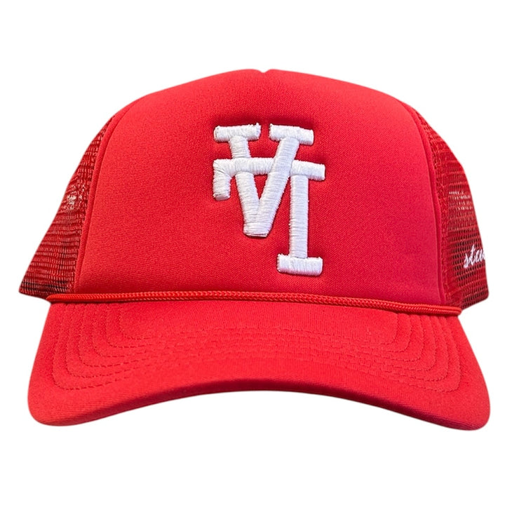 Studio 1999 LA Red Trucker Hat