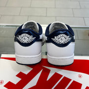 Jordan 1 Low Metallic Navy 85'