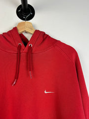 Vintage Y2K Nike Mini Swoosh Red Hoodie