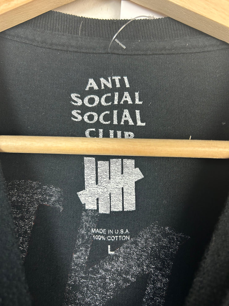 Anti Social Social Club Undefeated Paranoid Black Tee