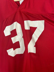Vintage 80s Champion #37 Red Mesh Football Jersey