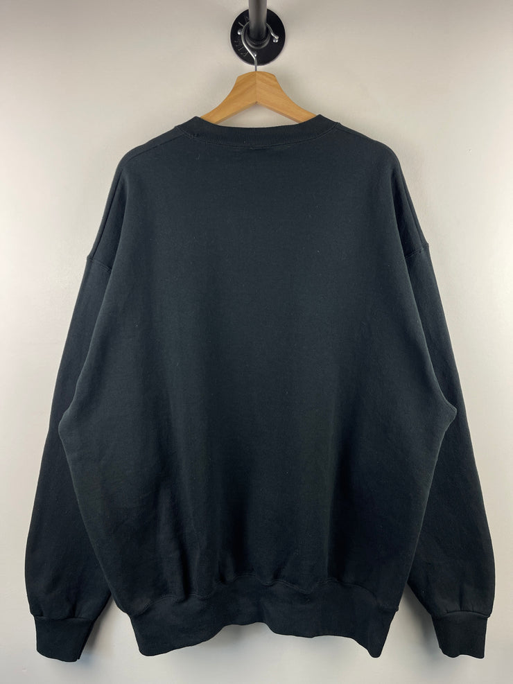 Vintage 90s NFL Pro Player Pittsburgh Steelers Black Crewneck