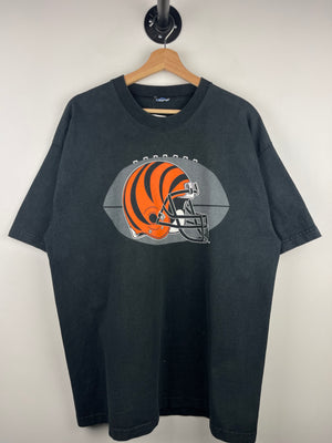 Vintage 90s NFL Pro Player Cincinnati Bengals Football Black Tee