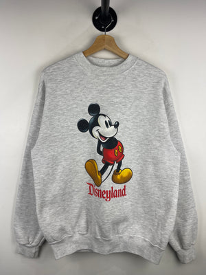 Vintage 90s Disney Mickey Mouse Disneyland Grey Crewneck
