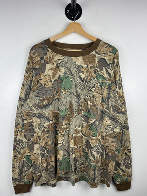 Vintage 90s Real Tree Camo Pocket Long Sleeve