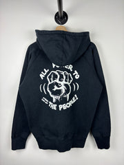 Supreme FW07 Robert Crumb All Power To The People Black Zip Up Hoodie