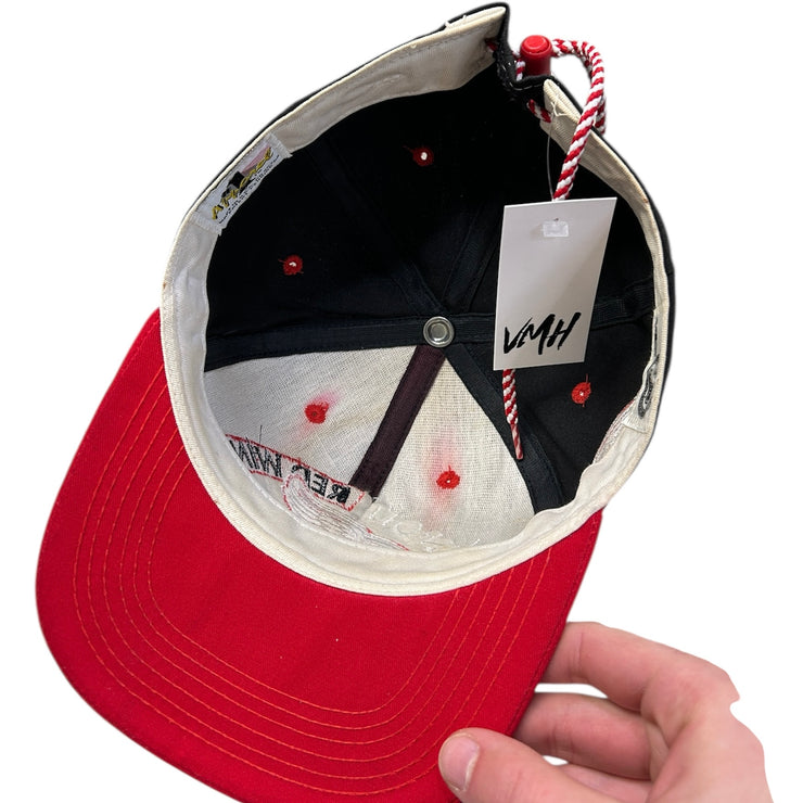 Vintage 90s NHL Detroit Red Wings Cinched Black Hat