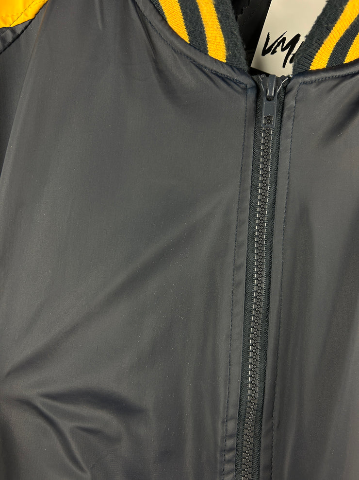 Vintage Steve & Barrys Michigan Wolverines Navy & Yellow Varsity Jacket