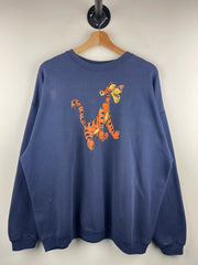 Vintage 90s Disney Tigger Navy Crewneck