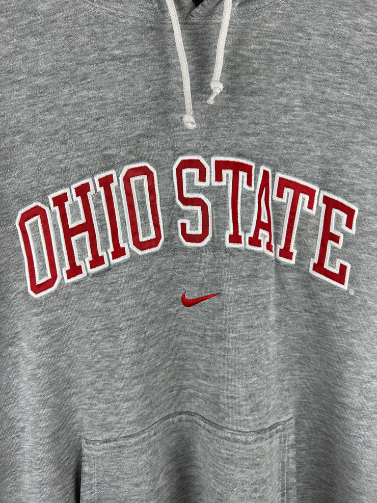 Vintage Nike Ohio State Embroidered Grey Hoodie