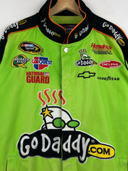 Vintage Nascar Chase Mark Martin Go Daddy Green Racing Jacket