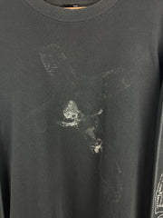 Vintage 90s Old Ghosts Skeleton Who Will F*ck Up In The Name Of God Black Long Sleeve
