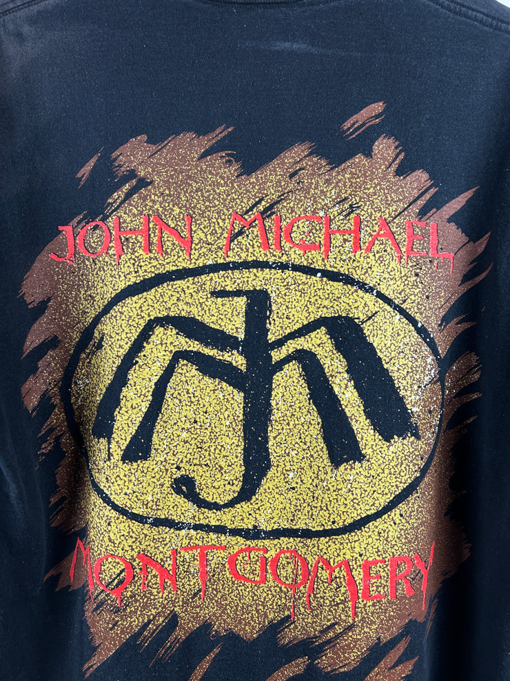 Vintage 90s John Michael Montgomery Lifes A Dance Tour Black Tee