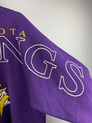Vintage 90s NFL Cliff Engle Minnesota Vikings Big Spellout Purple Crewneck