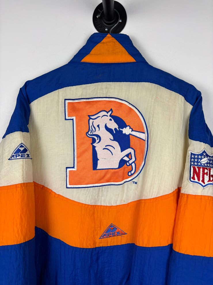 Vintage 90s NFL Apex Denver Broncos Blue Insulated Jacket