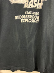 Vintage 80s Hassard County Bash Biker Black Ringer Tee