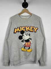 Vintage 80s Mickey Mouse Grey Crewneck