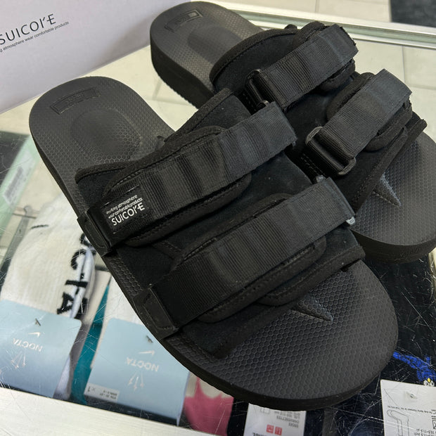 Suicoke Moto Black Slides