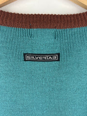 Vintage Levis Silver Tab Brown & Blue Knit Sweater