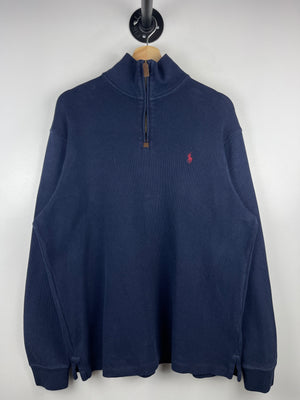 Vintage Polo Ralph Lauren Navy Quarter Zip Sweater