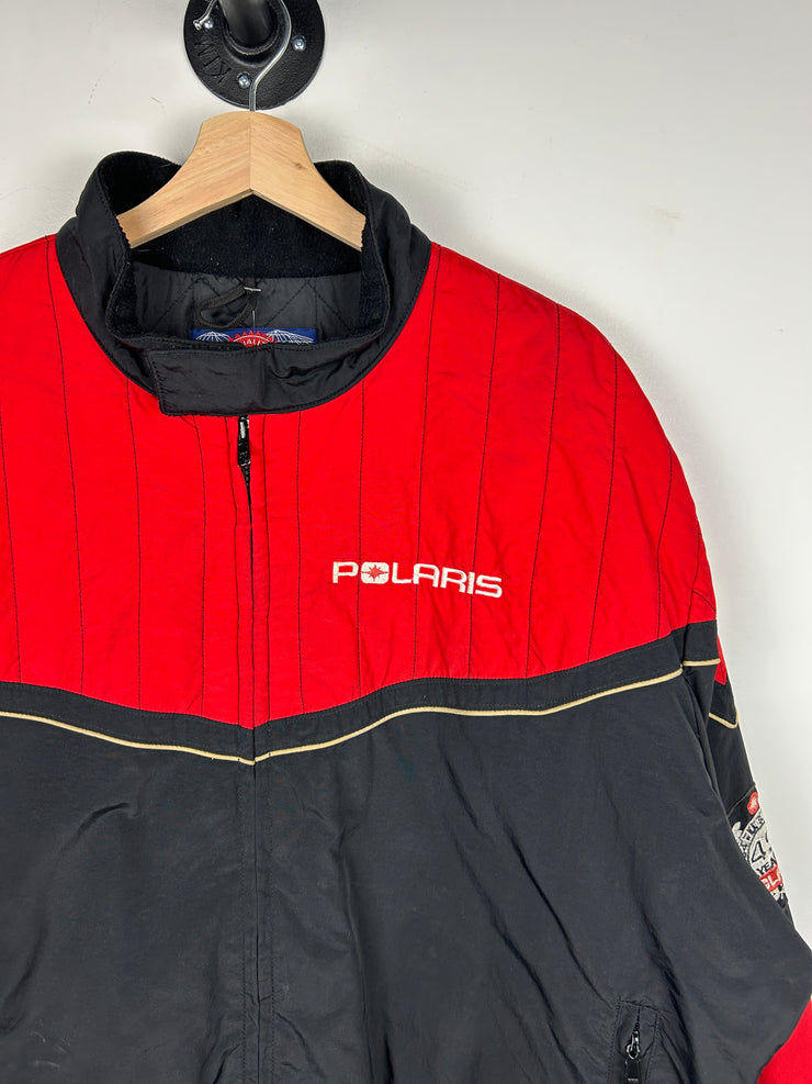 Vintage 90s Polaris 45 Years Red & Black Jacket