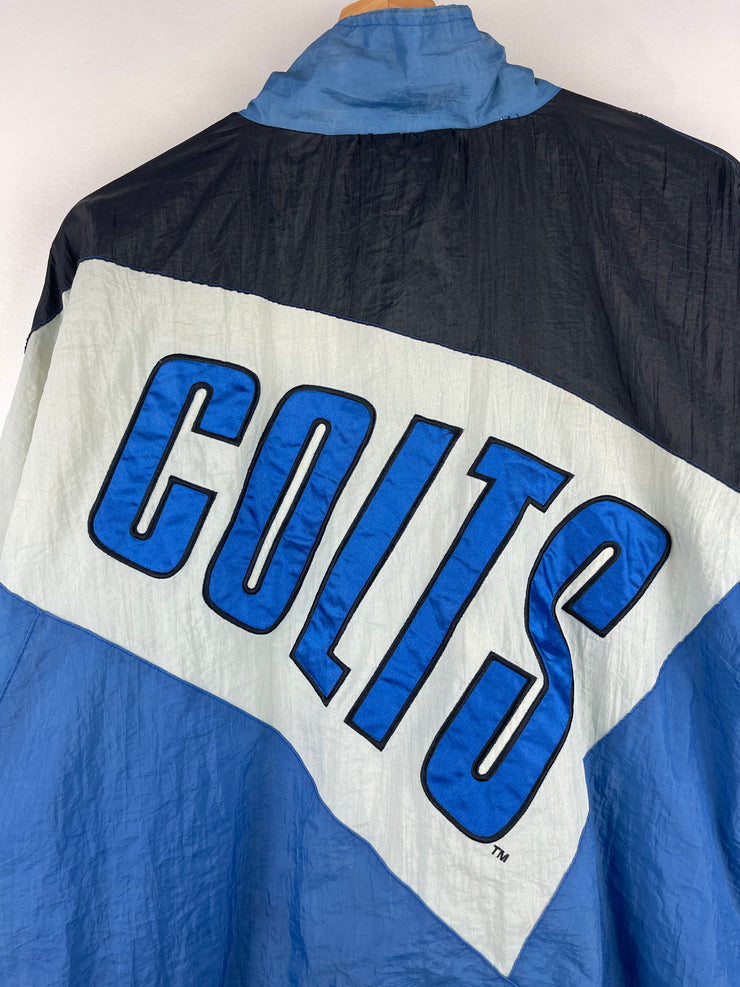 Vintage 90s NFL Logo 7 Indianapolis Colts Faded Blue Windbreaker