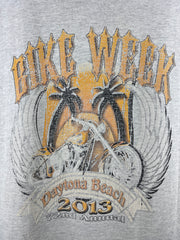 Vintage Bike Week Daytona Beach Grey Cut Off Tank Top