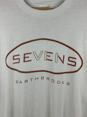 Vintage 90s Garth Brooks Sevens Tour White Tee