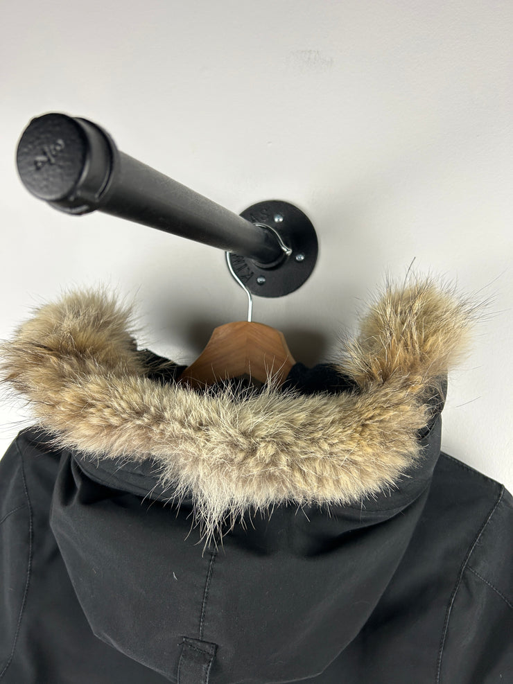 Canada Goose Victoria Parka Women’s Fur Down Filled Black Jacket