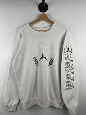 Vintage 90s Mercedes Benz White Crewneck