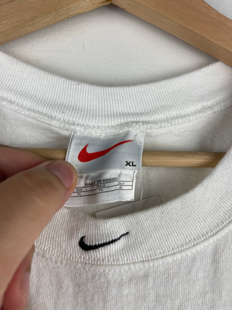 Vintage 90s Nike Middle Swoosh White Tank Top