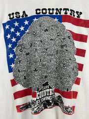 Vintage 90s USA Country Festival White Tee
