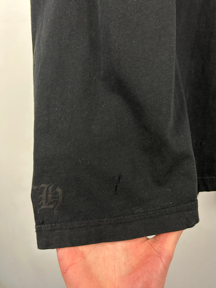 Chrome Hearts Shoulder Logo Spellout F*ck You Black Tee