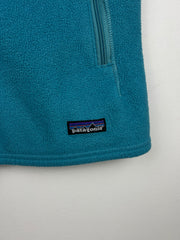 Vintage Patagonia Teal Fleece Zip-Up Women’s Vest