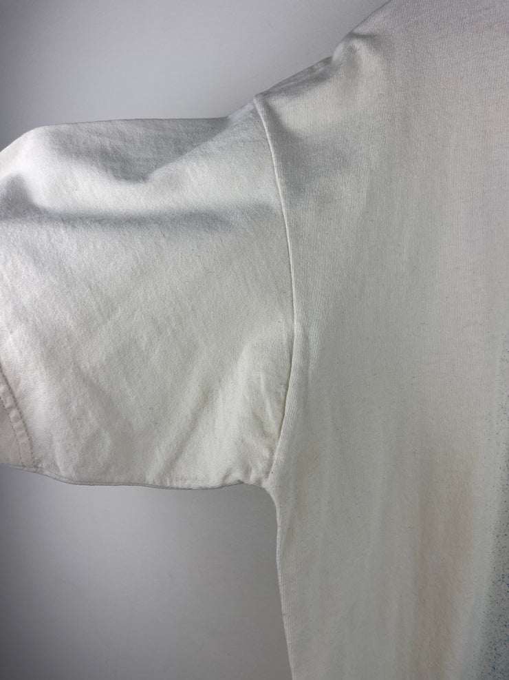 Vintage 90s Golf Art White Tee