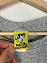 Vintage 90's Big Dogs If You Can't Run With The Big Dogs Grey Tee