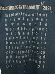 Travis Scott Cactus Jack Fragment Washed Black Tee