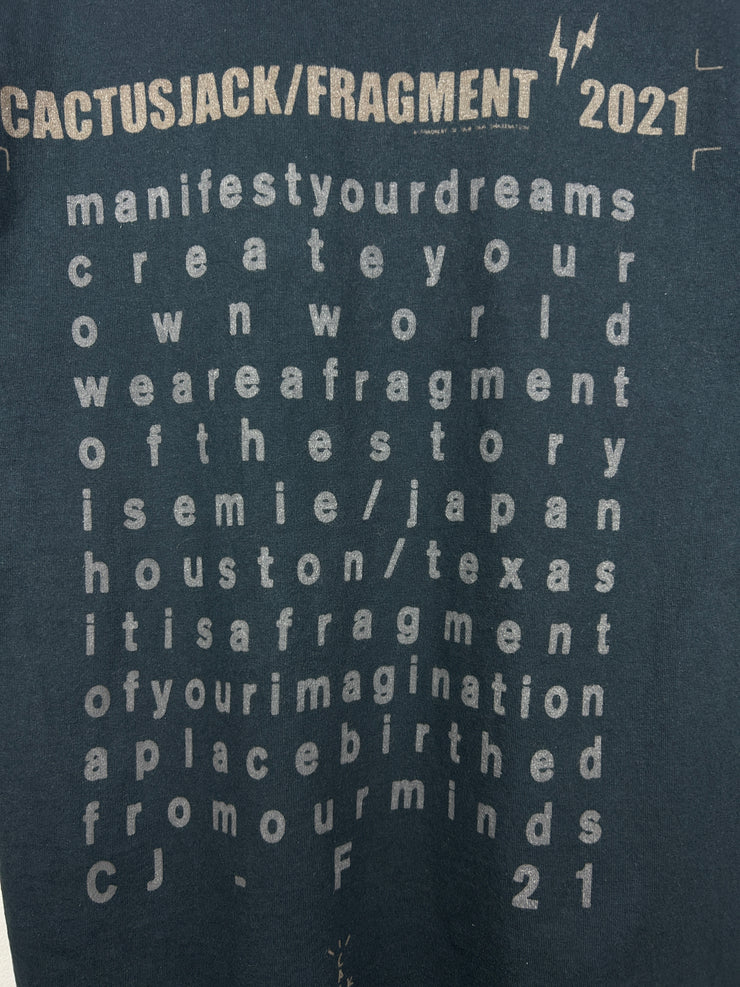 Travis Scott Cactus Jack Fragment Washed Black Tee