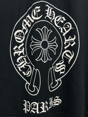 Chrome Hearts Horseshoe Paris Black Tee