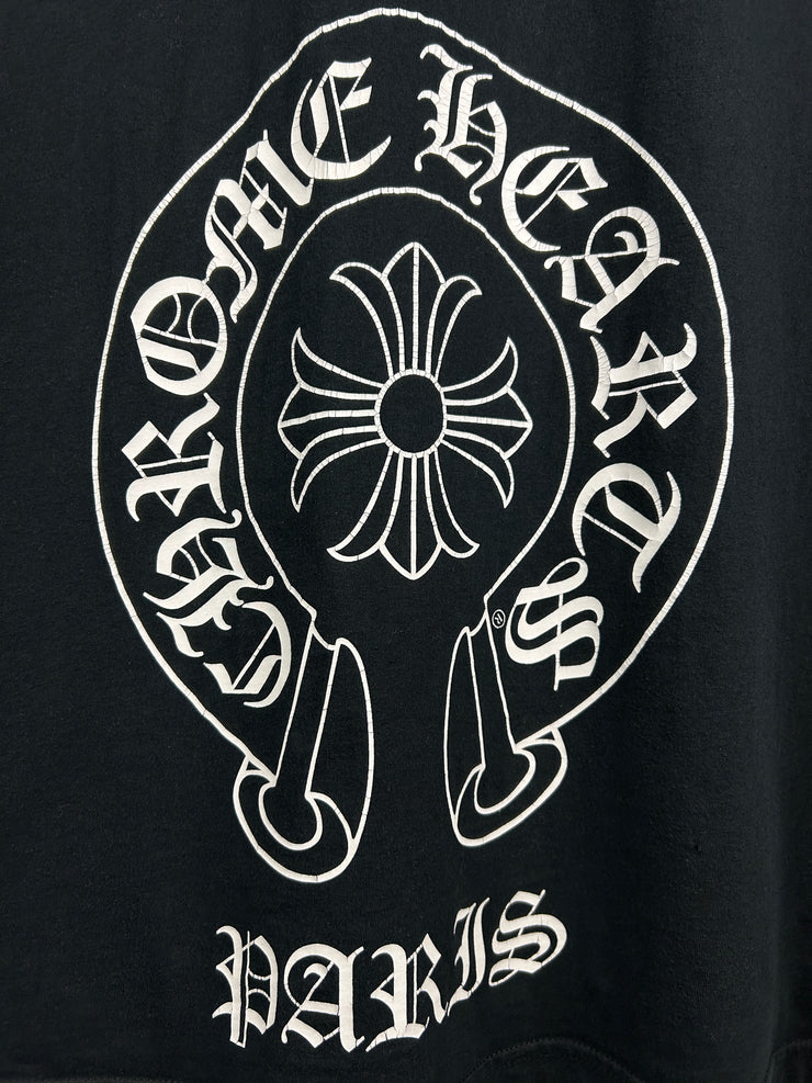 Chrome Hearts Horseshoe Paris Black Tee