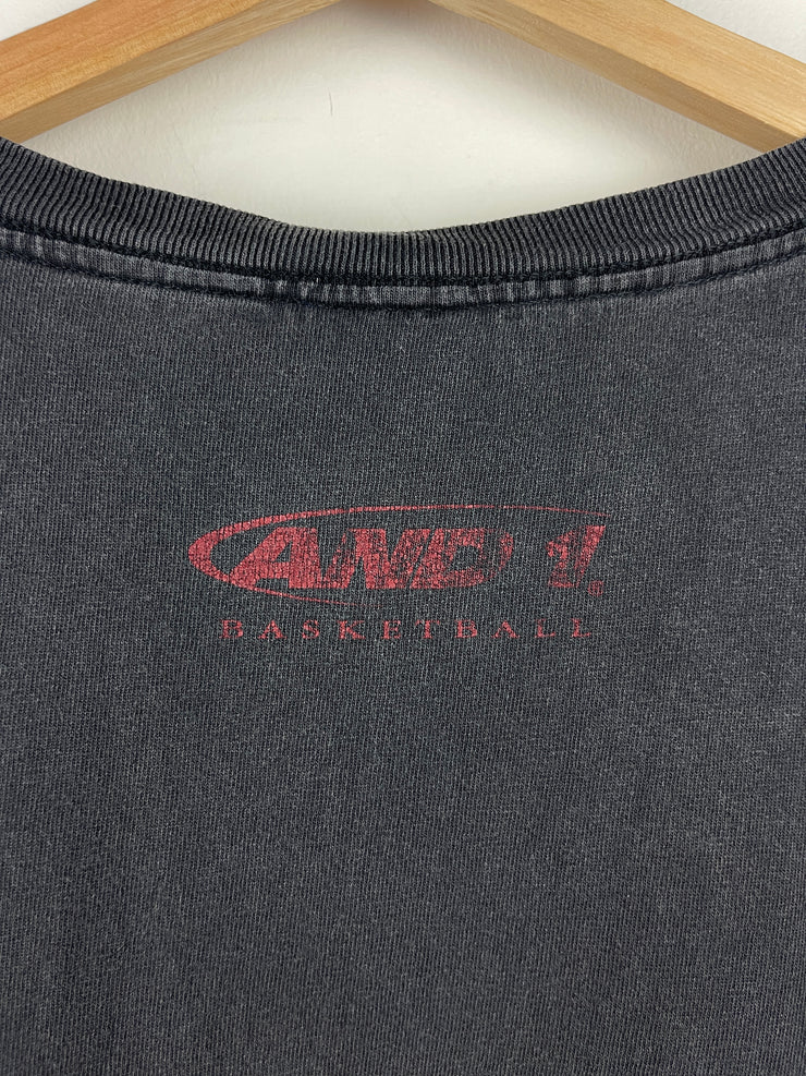 Vintage 90s And1 Basketball Black Cut Off Tank Top
