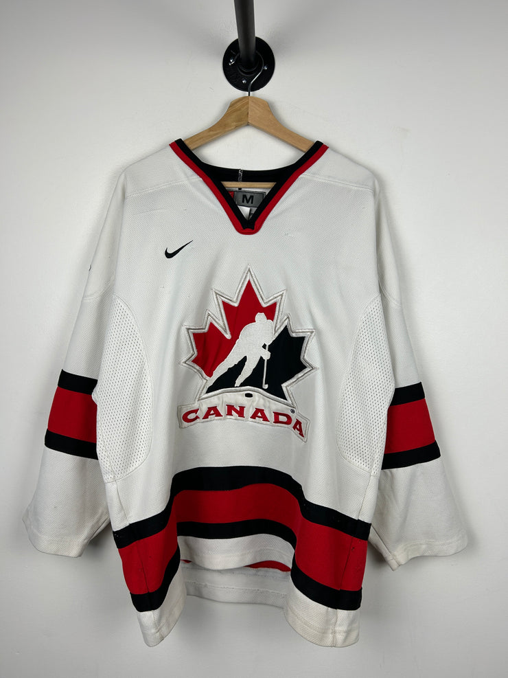 Vintage Nike Team Canada White Hockey Jersey