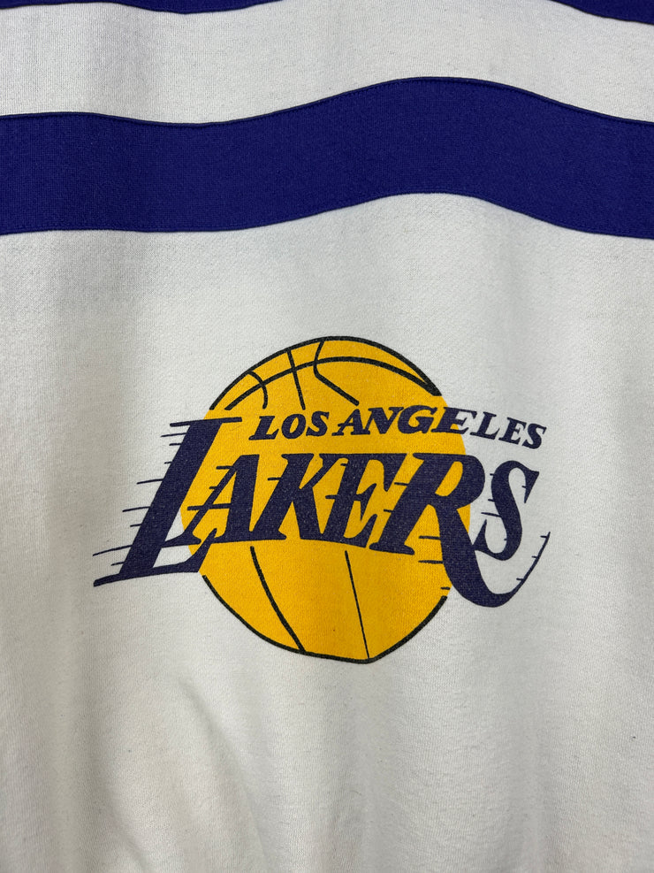 Vintage 80s NBA Starter Los Angeles Lakers White Crewneck
