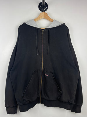 Vintage Dickies Thermal Lined Black Zip Up Hoodie