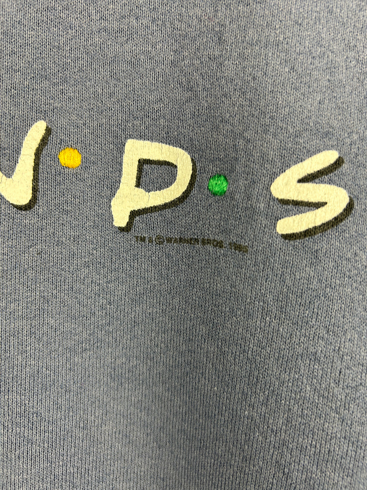 Vintage 90s Friends TV Show Promo Steel Blue Crewneck