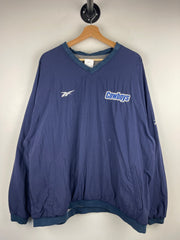 Vintage 90s NFL Reebok Dallas Cowboys Grey & Navy Reversible Pullover Windbreaker