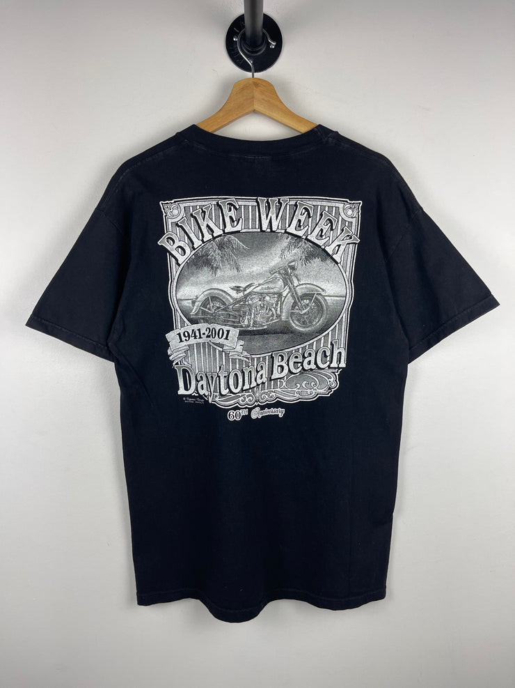 Vintage 2001 Bike Week Daytona Beach Black Tee