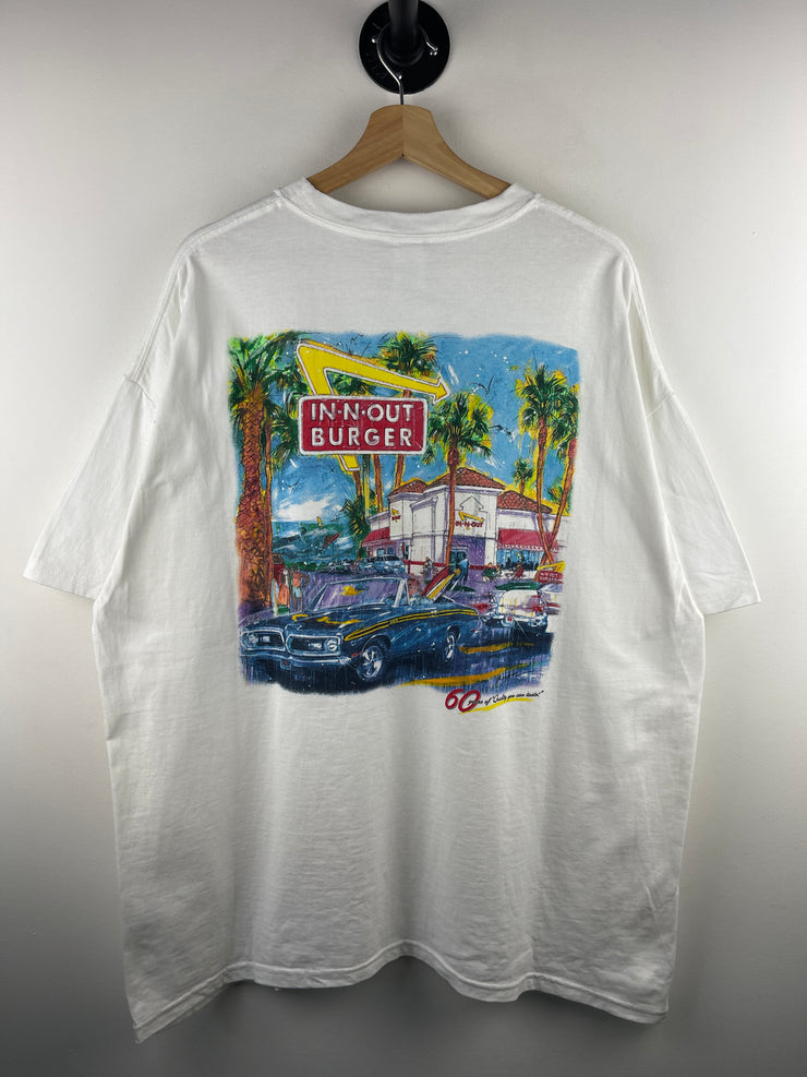 Vintage In N Out Burger White Tee